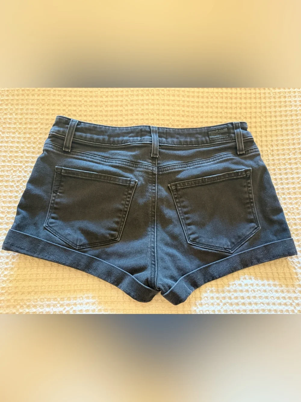 PAIGE Black Denim Shorts
